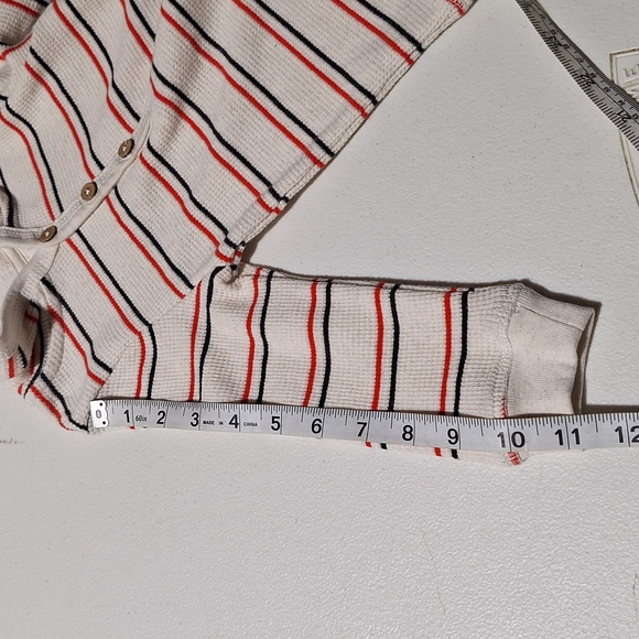 Ever & Ever 3 Button Stripe Hooded Shirt 12mo NWT - Picture 10 of 15